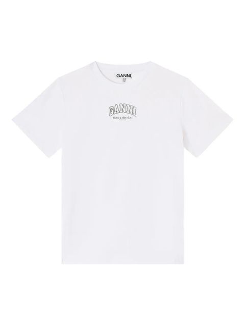 GANNI logo t-shirt - White - zdjęcie produktu nr 1