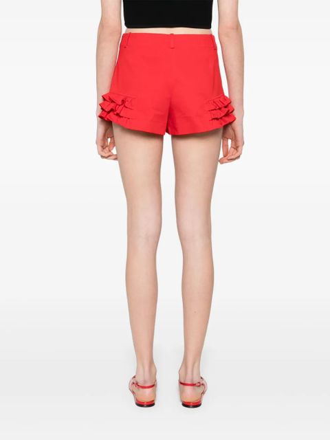 SANDRO ruffle-detail short - Red