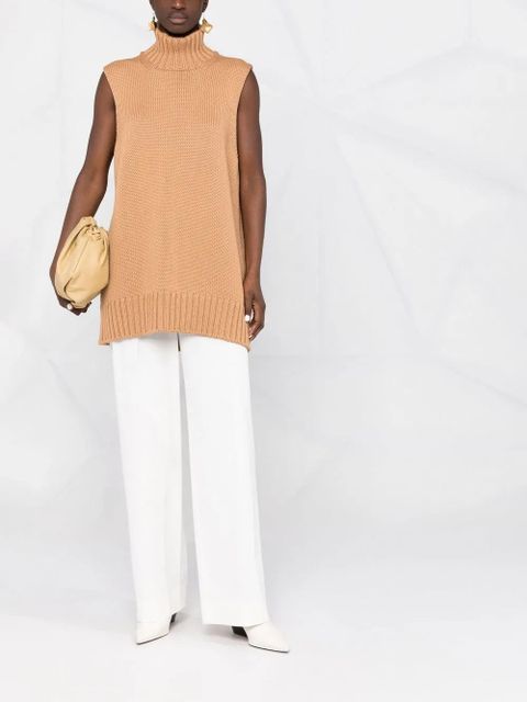 Jil Sander chunky-knit sleeveless top - Neutrals