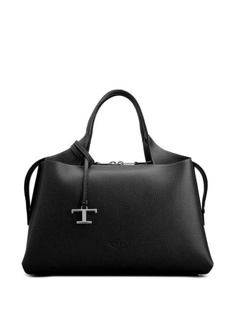 Tod's logo-pendant leather shoulder bag - Black - zdjęcie produktu nr 1