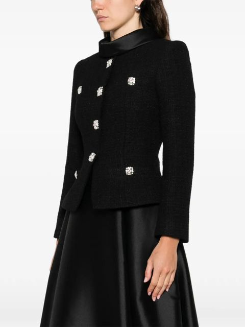 Self-Portrait embellished midi dress - Black