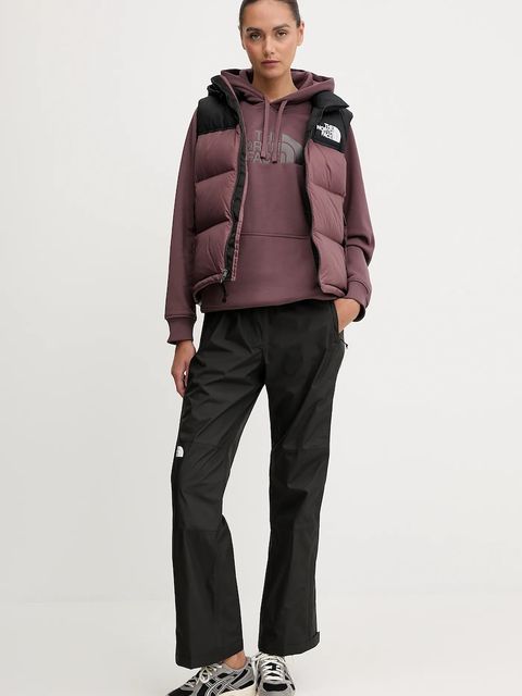 The North Face bezrękawnik puchowy 1996 Retro Nuptse kolor bordowy zimowy NF0A3XEPCAI1