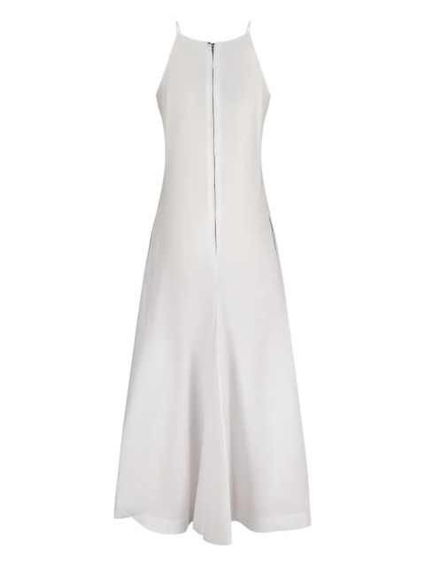 Sportmax halterneck flared dress - White