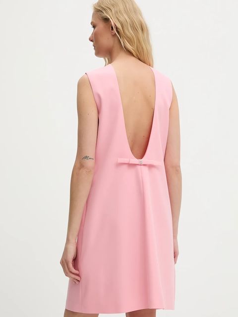 HUGO sukienka kolor różowy mini prosta 50553125 - zdjęcie produktu nr 2