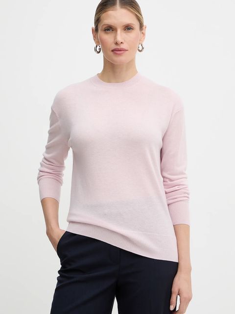 Weekend Max Mara sweter wełniany VENTO damski kolor różowy lekki 2615361021600 - zdjęcie produktu nr 1