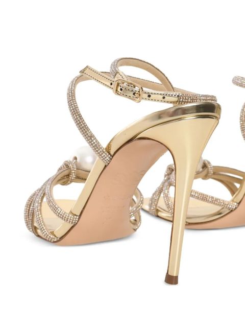Casadei 100mm Julia Labuan sandals - Gold - zdjęcie produktu nr 2