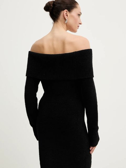 Morgan sukienka kolor czarny mini dopasowana RMBOGO