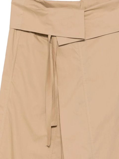 Alysi tie-waist wide trousers - Neutrals