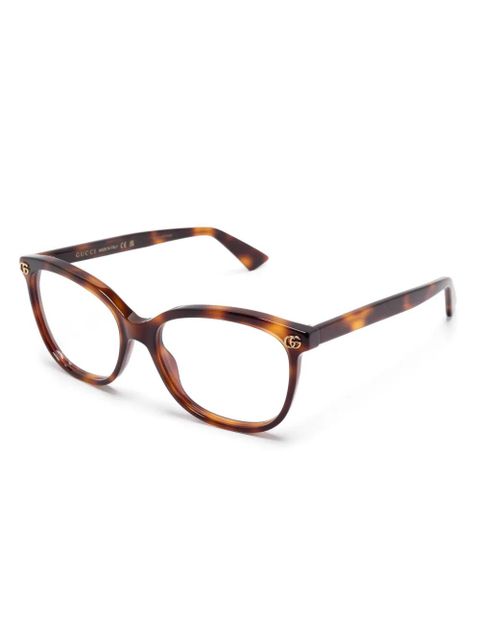 Gucci Eyewear square-frame glasses - Brown