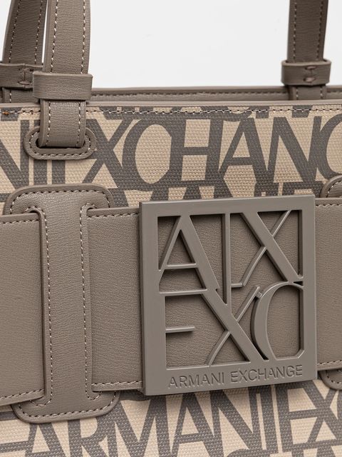 Armani Exchange torebka kolor beżowy 942689 3F742