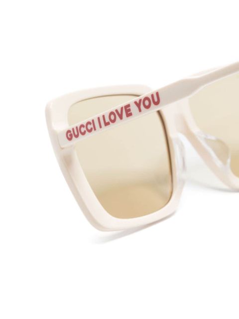 Gucci Eyewear square-frame sunglasses - White