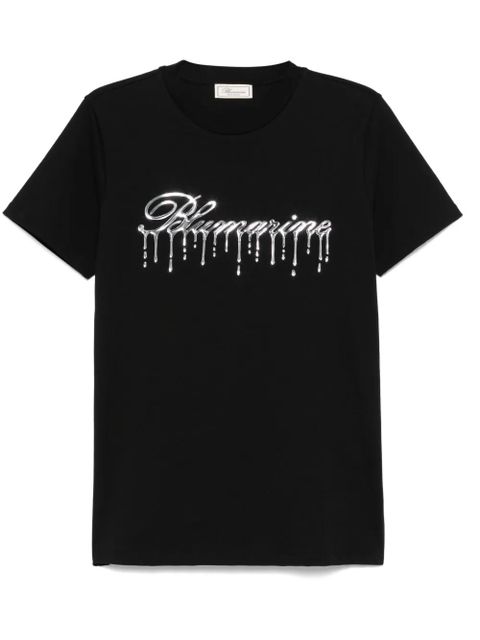 Blumarine raised-logo T-shirt - Black - zdjęcie produktu nr 1