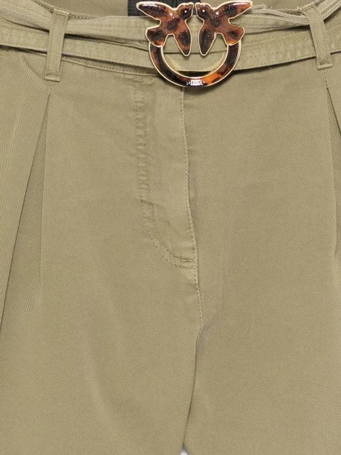 PINKO Love Birds belted shorts - Green