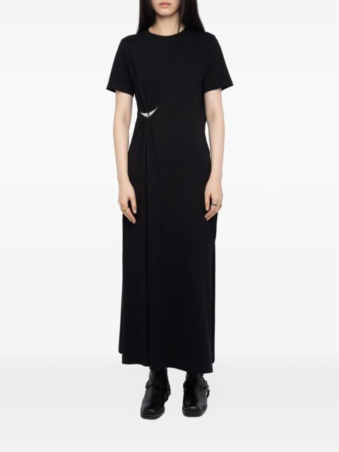 Zadig&Voltaire Raja wings-motif maxi dress - Black - zdjęcie produktu nr 2