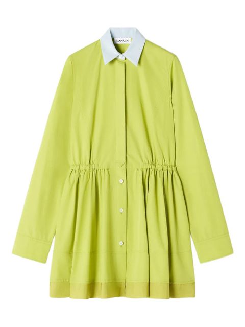 Lanvin collared buttoned mini dress - Green - zdjęcie produktu nr 1