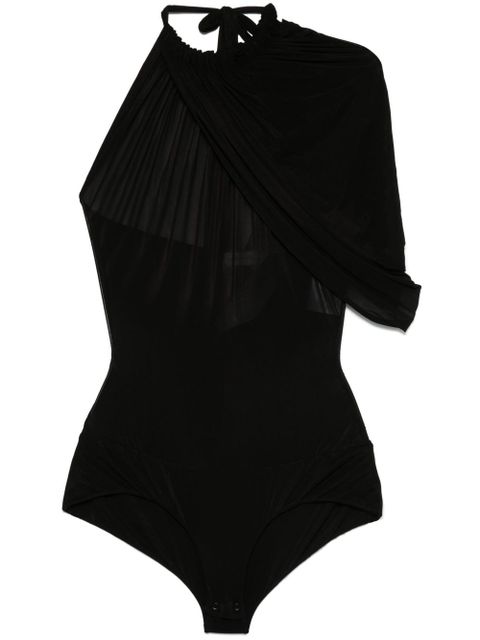 Magda Butrym cape-effect halterneck bodysuit - Black - zdjęcie produktu nr 1