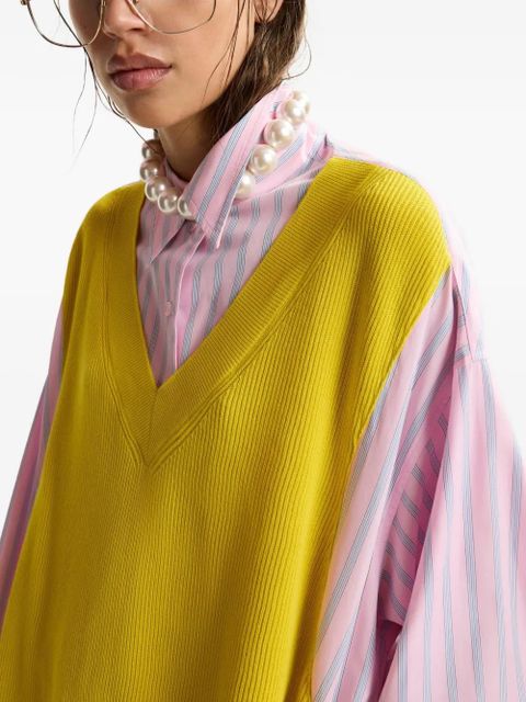 Essentiel Antwerp striped-pattern midi dress - Pink