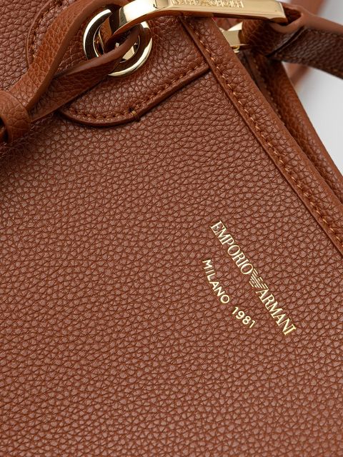 Emporio Armani torebka kolor brązowy EW000360 AF12103