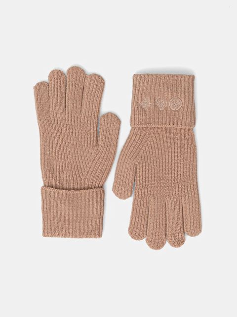 Guess rękawiczki z dodatkiem wełny CRESIDIA damskie kolor różowy AW5405 POL02 - zdjęcie produktu nr 1