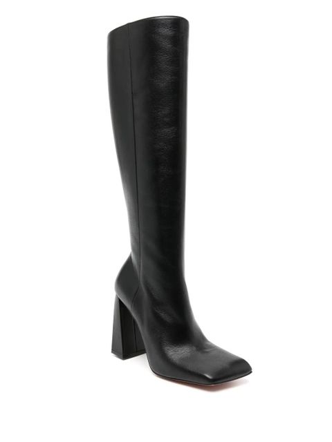 Amina Muaddi Marine 95mm knee-length boots - Black - zdjęcie produktu nr 2
