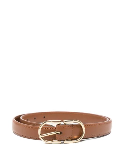 Maje gold-tone buckle leather belt - Brown - zdjęcie produktu nr 1