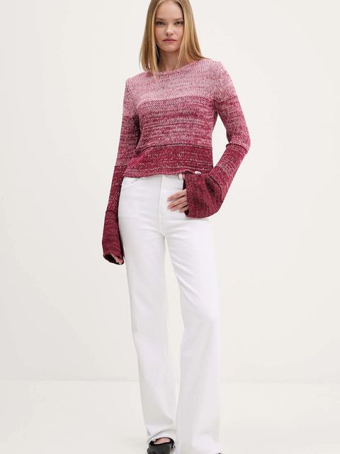 Guess Originals sweter bawełniany damski kolor różowy W5BR68 Z3HM1 - zdjęcie produktu nr 2