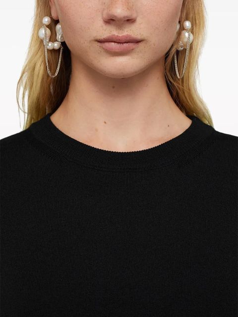 Jil Sander crew-neck wool jumper - Black