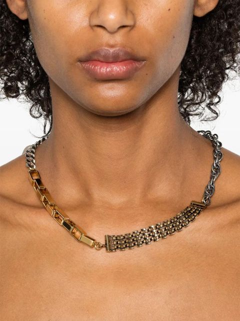 MM6 Maison Margiela colourblock necklace - Silver - zdjęcie produktu nr 2
