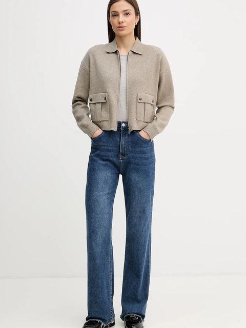 Dkny kardigan z domieszką wełny - zdjęcie produktu nr 2