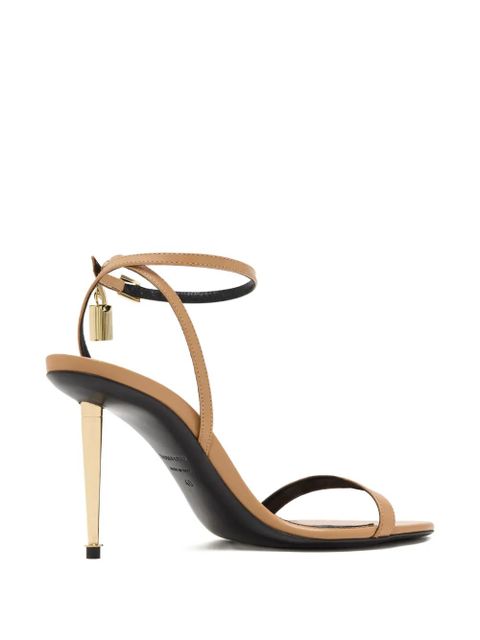 TOM FORD 85mm Padlock heeled pumps - Neutrals