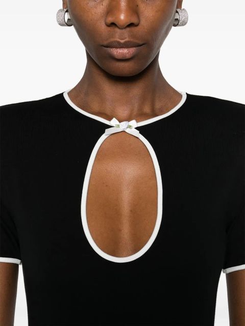 Rowen Rose cut-out maxi dress - Black