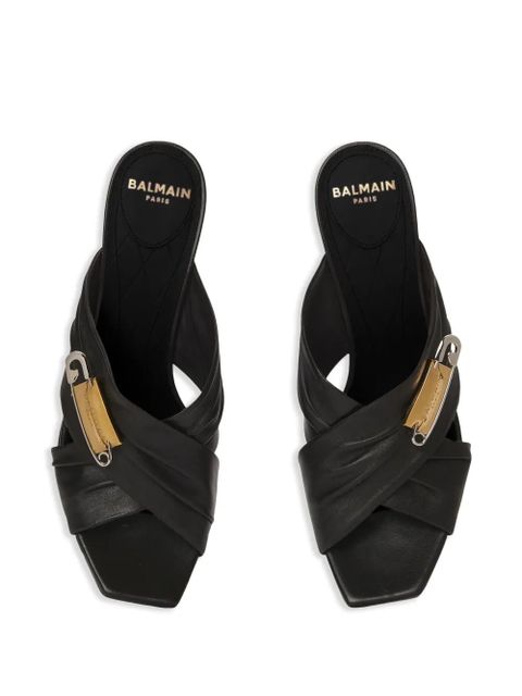 Balmain Safety Pin sandals - Blue