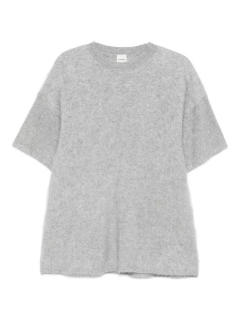 Nanushka short-sleeve cashmere knitted T-shirt - Grey - zdjęcie produktu nr 1