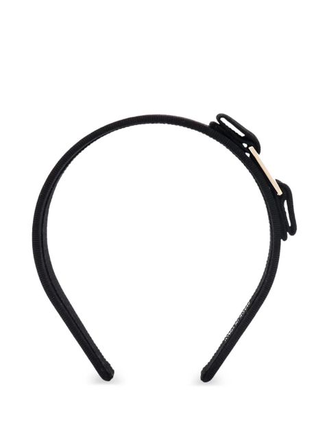 Ferragamo bow-detail headband - Black - zdjęcie produktu nr 1