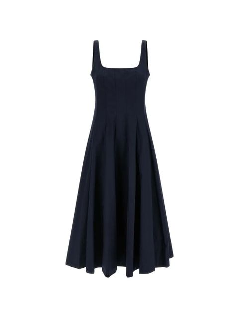 STAUD Wells flared midi dress - Blue - zdjęcie produktu nr 1