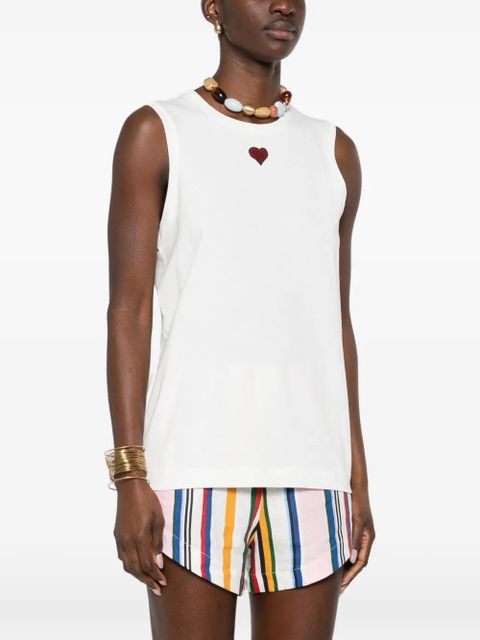 PINKO heart tank top - White - zdjęcie produktu nr 2