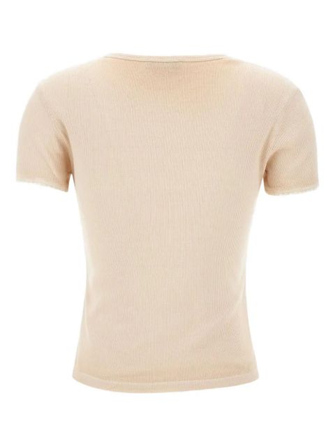 Blumarine crystal-logo T-shirt - Pink