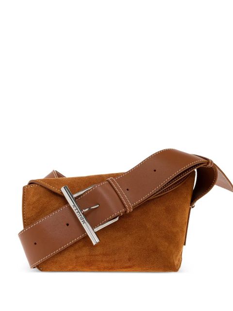 Alexander McQueen buckle leather shoulder bag - Brown - zdjęcie produktu nr 1