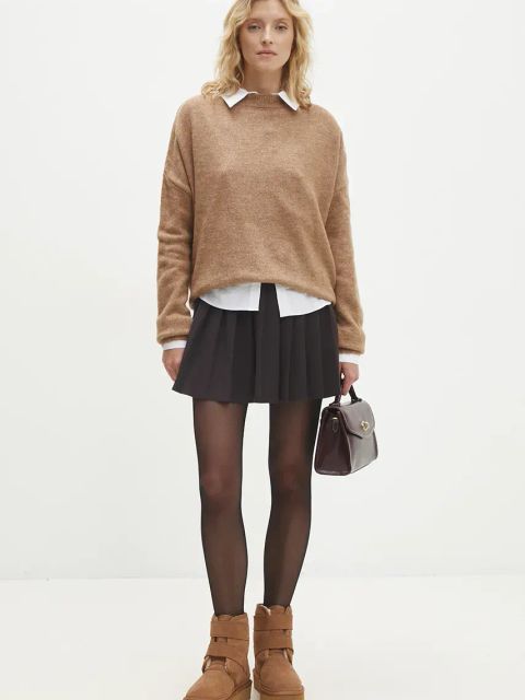 Answear.LAB śniegowce zamszowe kolor brązowy