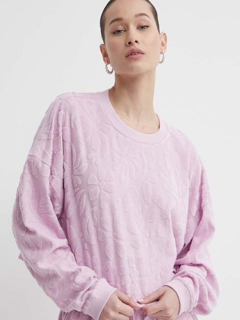 Billabong bluza Loosen Up damska kolor fioletowy wzorzysta ABJFT00412 - zdjęcie produktu nr 1