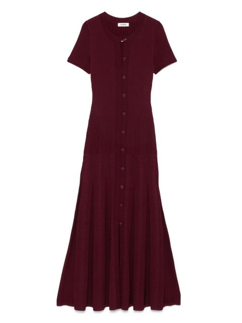 SANDRO knitted midi dress - Red - zdjęcie produktu nr 1