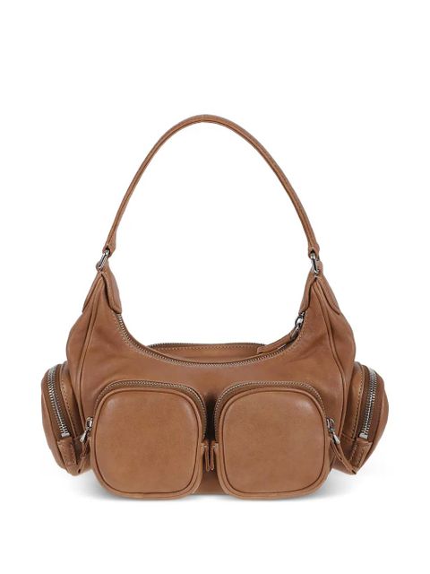 Miu Miu pocket zip leather tote - Brown - zdjęcie produktu nr 2