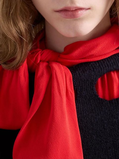 Prada cotton boat-neck sweater - Blue