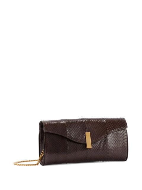 Giuseppe Zanotti FLUTIE snakeskin clutch bag - Brown