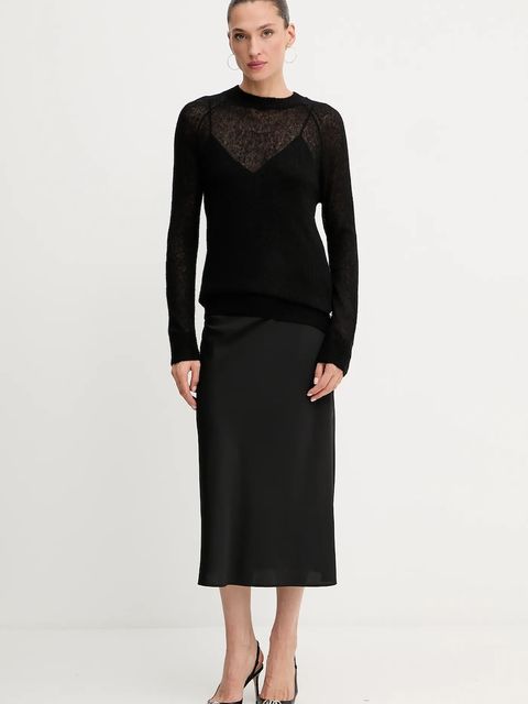 Guess sweter z wełną IZABELLA damski kolor czarny lekki W5RR06 Z3HQ0 - zdjęcie produktu nr 2