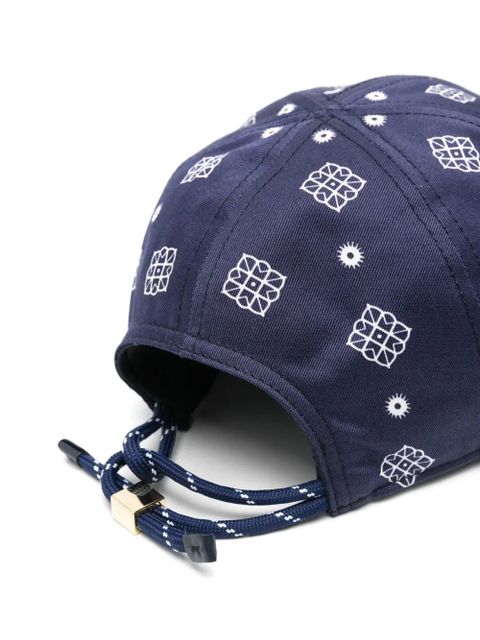 Miu Miu logo-embroidered cap - Blue - zdjęcie produktu nr 2