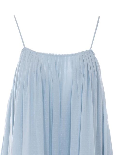 Eleh spaghetti straps embroidered dress - Blue