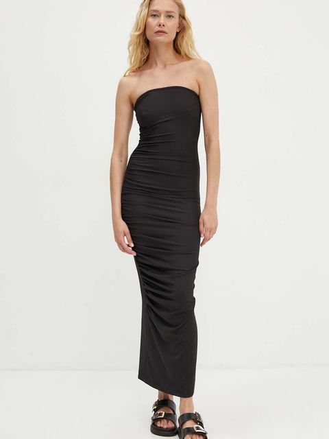 Answear.LAB sukienka kolor czarny mini dopasowana