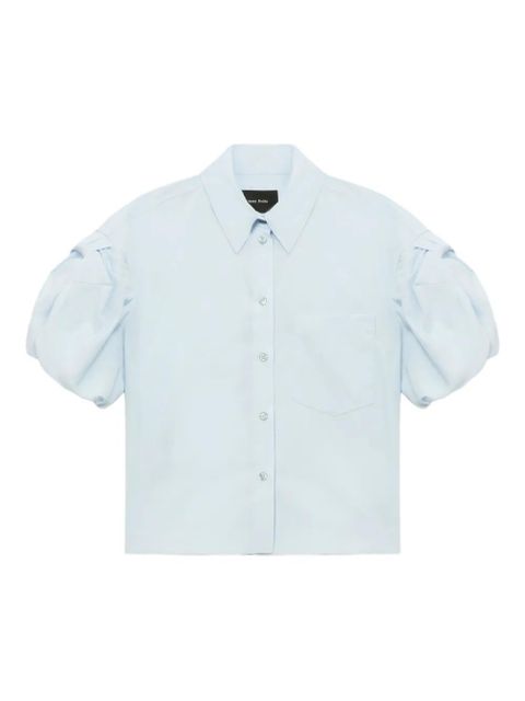 Simone Rocha puffed-sleeve pocket shirt - Blue - zdjęcie produktu nr 1
