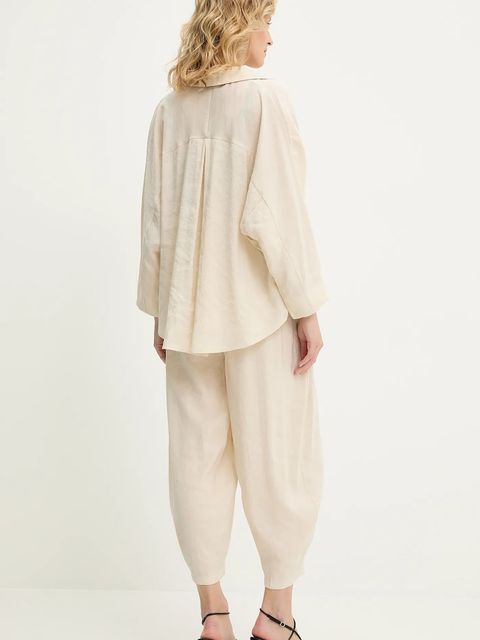 Answear.LAB koszula i spodnie damski kolor beżowy - zdjęcie produktu nr 2